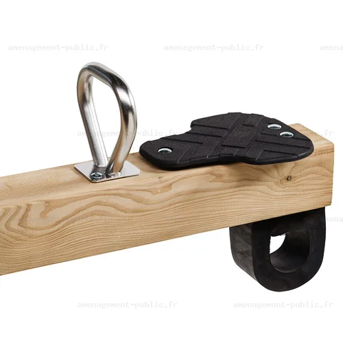 Poignée en acier inox pour jeux en bois